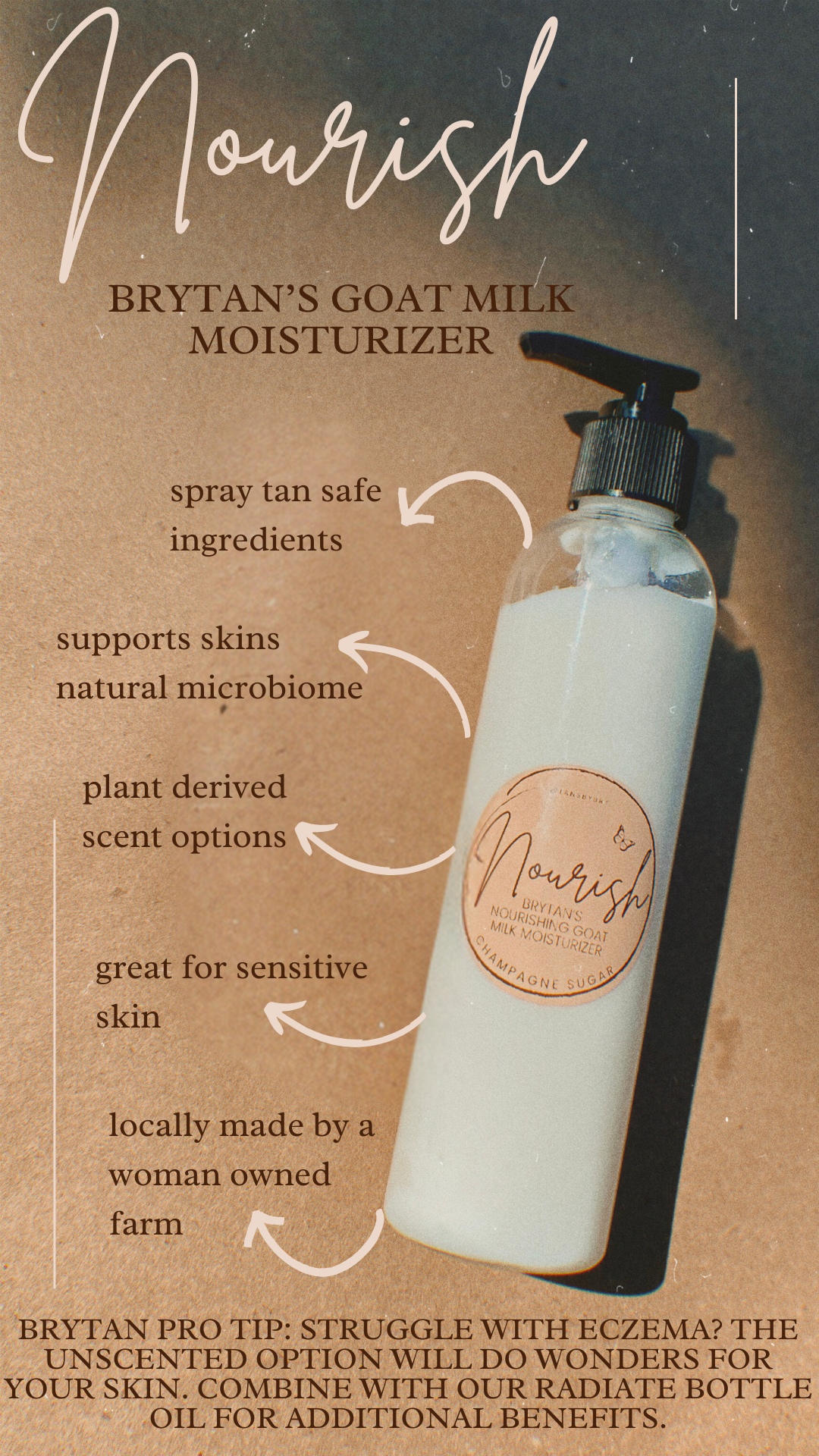 NOURISH Brytan’s Nourishing Goat Milk Moisturizer